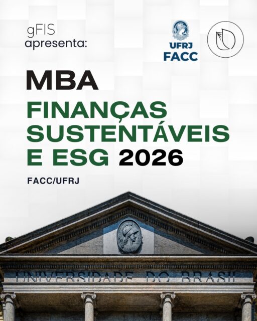 A ESPERA ACABOU!

Inscreva-se no processo de seleção do MBA Finanças Sustentáveis e ESG da FACC/UFRJ. 

Link na bio!
Para mais informações sobre o programa acesse https://gfis.facc.ufrj.br/